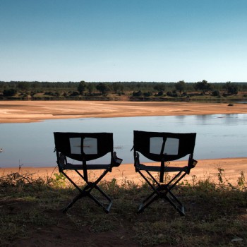 Chairs overlooking the Runde River
